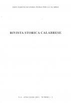 RIVISTA STORICA CALABRESE - 2011 Deputazione di Storia Patria per la Calabria