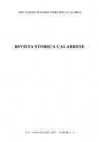 RIVISTA STORICA CALABRESE - 2017 Deputazione di Storia Patria per la Calabria