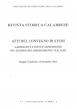 RIVISTA STORICA CALABRESE - 2012 Deputazione di Storia Patria per la Calabria