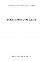 RIVISTA STORICA CALABRESE - 2020 Deputazione di Storia Patria per la Calabria